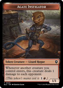 Agate Instigator (TBLC-020) - Bloomburrow Commander Tokens Foil