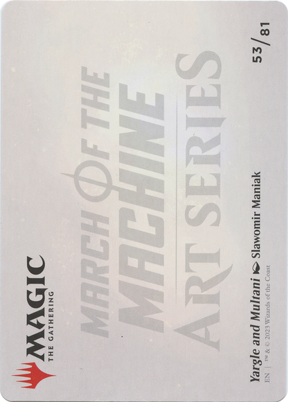Yargle and Multani // Yargle and Multani (AMOM-053) - March of the Machine Art Series (Borderless) Foil