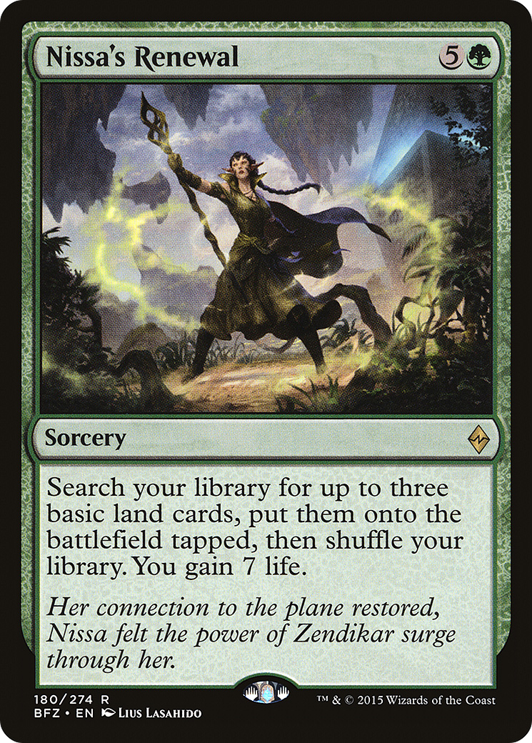 Nissa's Renewal (BFZ-180) - Battle for Zendikar