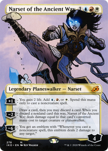 Narset of the Ancient Way (Borderless) (IKO-278) - Ikoria: Lair of Behemoths (Borderless) Foil