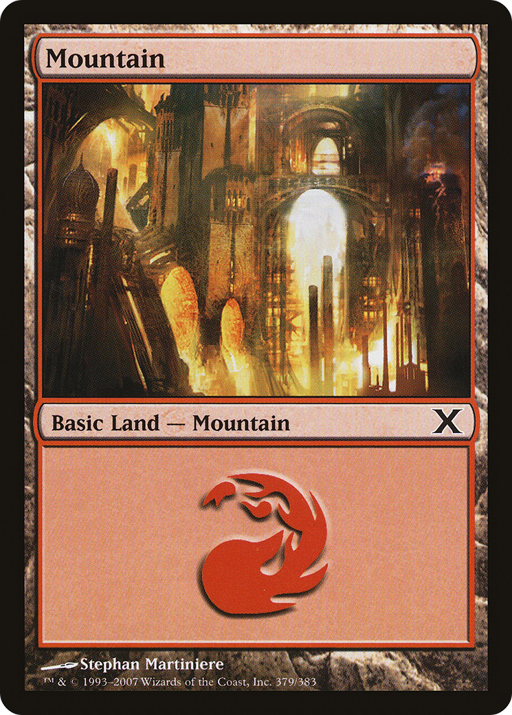 Mountain (379) (10E-379) - Tenth Edition Foil