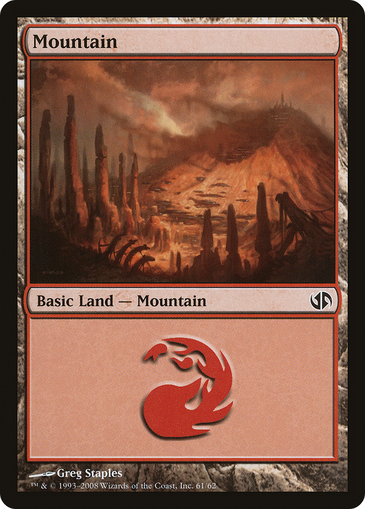 Mountain (61) (DD2-061) - Duel Decks: Jace vs. Chandra