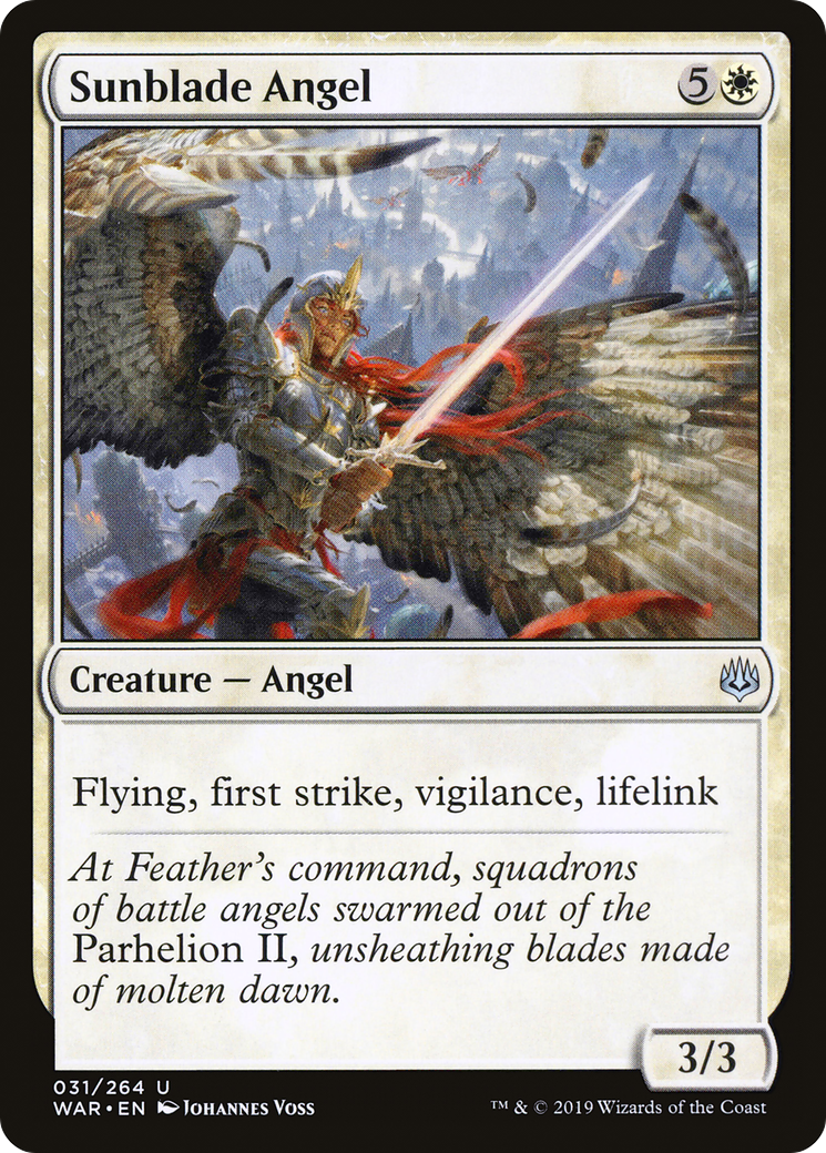 Sunblade Angel⁣ - War of the Spark⁣ (Uncommon)⁣ [31]