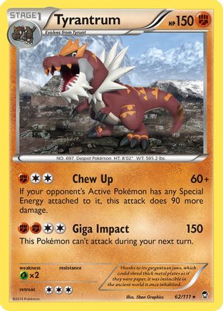 Tyrantrum 062/111  XY  Furious Fists - Rare