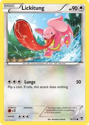 Lickitung 078/111  XY  Furious Fists - Common