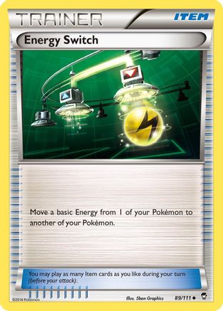 Energy Switch 089/111  XY  Furious Fists - Uncommon