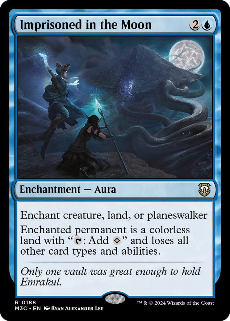 Imprisoned in the Moon⁣ - Commander: Modern Horizons 3⁣ (Rare)⁣ [188]