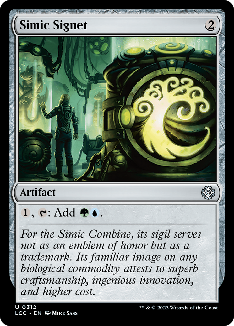 Simic Signet⁣ - Commander: The Lost Caverns of Ixalan⁣ (Uncommon)⁣ [312]