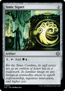 Simic Signet⁣ - Commander: The Lost Caverns of Ixalan⁣ (Uncommon)⁣ [312]