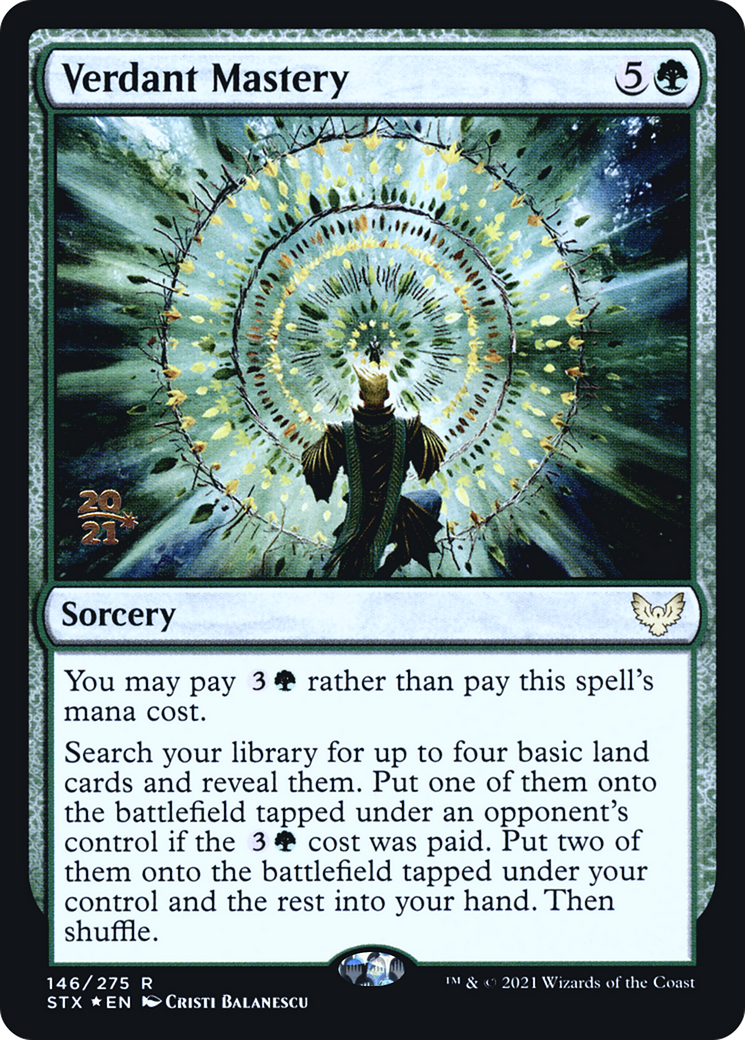 Verdant Mastery (PRE-146S) - Strixhaven: School of Mages Promos Foil