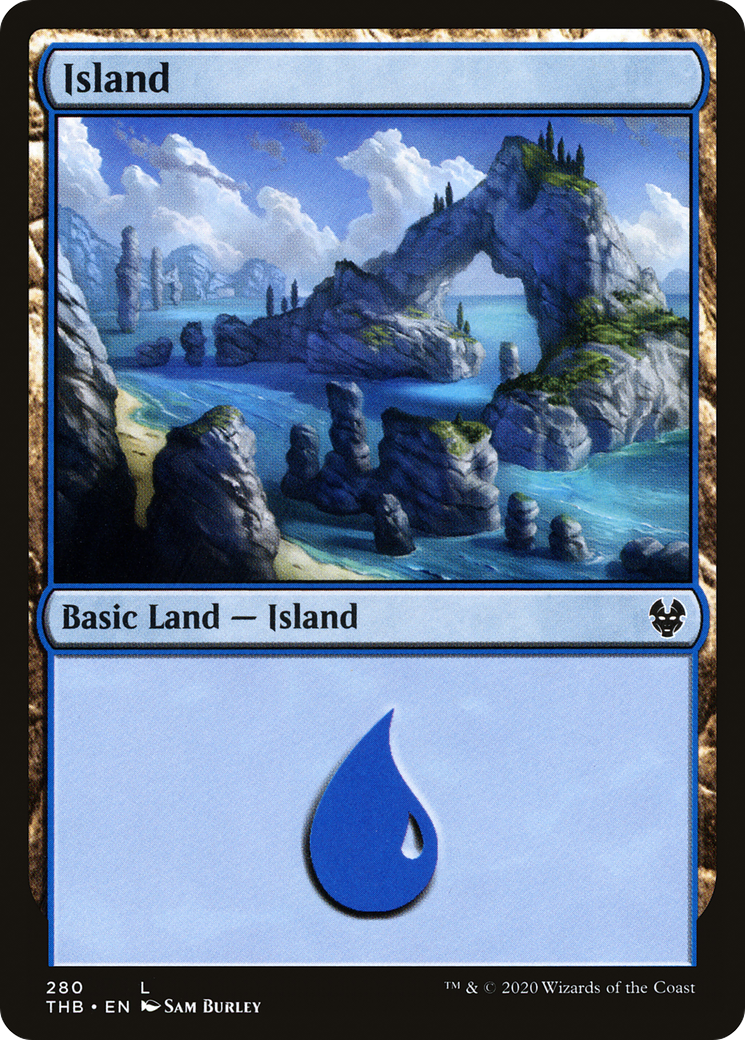 Island (V.1)⁣ - Theros Beyond Death: Extras⁣ (Land)⁣ [280]