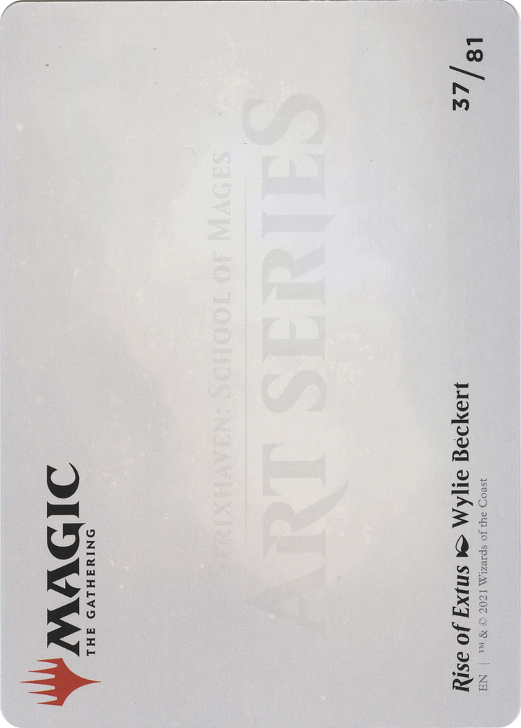 Rise of Extus // Rise of Extus (ASTX-037) - Strixhaven Art Series (Borderless) Foil