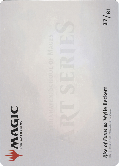 Rise of Extus // Rise of Extus (ASTX-037) - Strixhaven Art Series (Borderless) Foil