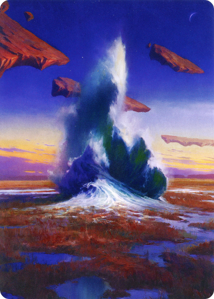 Flooded Strand // Flooded Strand (AZNR-029) - Zendikar Rising Art Series (Borderless)