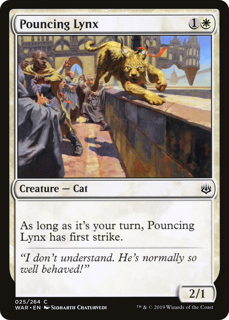 Pouncing Lynx⁣ - War of the Spark⁣ (Common)⁣ [25]