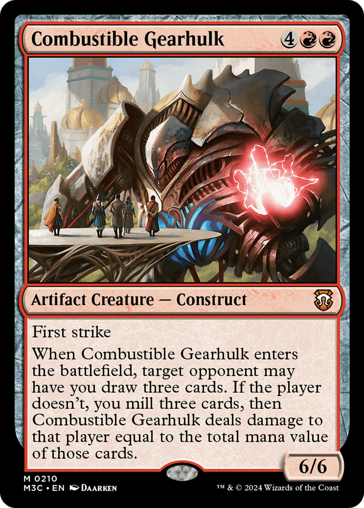 Combustible Gearhulk⁣ - Commander: Modern Horizons 3⁣ (Mythic)⁣ [210]