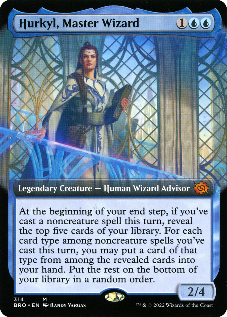 Hurkyl, Master Wizard (Extended Art) (BRO-314) - The Brothers' War: (Extended Art) Foil