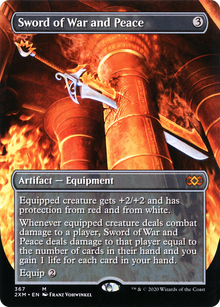 Sword of War and Peace (Borderless) (2XM-367) - Double Masters (Borderless) Foil