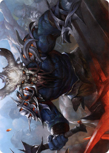 Frenzied Raider // Frenzied Raider (AKHM-034) - Kaldheim Art Series (Borderless)