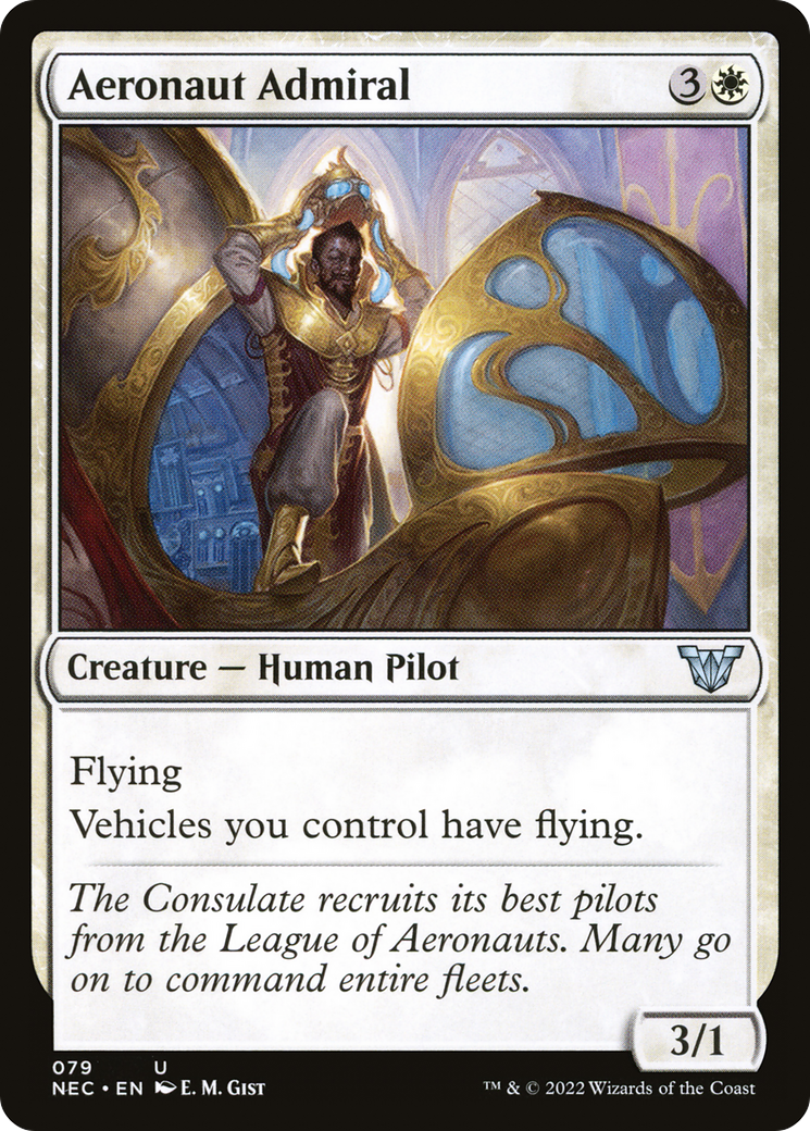 Aeronaut Admiral (NEC-079) - Neon Dynasty Commander