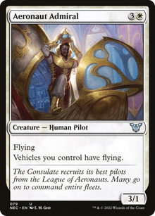 Aeronaut Admiral (NEC-079) - Neon Dynasty Commander