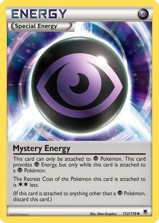 Mystery Energy 112/119  - Reverse Holofoil XY  Phantom Forces - Uncommon