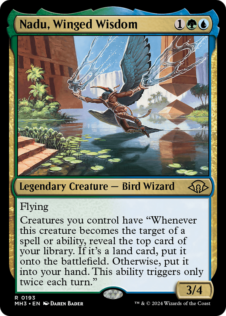 Nadu, Winged Wisdom⁣ - Modern Horizons 3⁣ (Rare)⁣ [193]