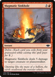 Magmatic Sinkhole (MH1-135) - Modern Horizons Foil