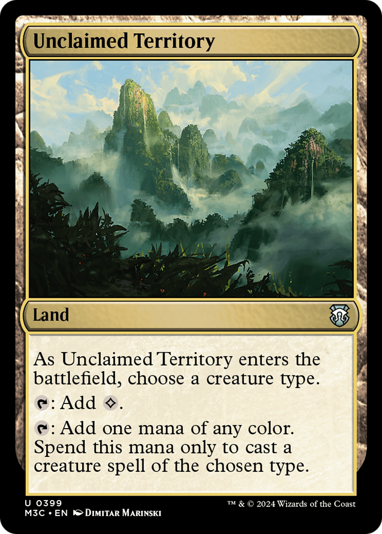 Unclaimed Territory⁣ - Commander: Modern Horizons 3⁣ (Uncommon)⁣ [399]
