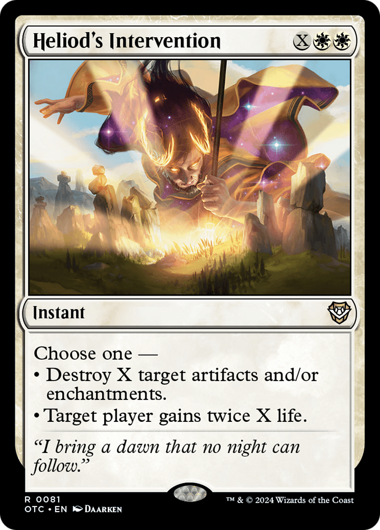 Heliod's Intervention⁣ - Commander: Outlaws of Thunder Junction⁣ (Rare)⁣ [81]