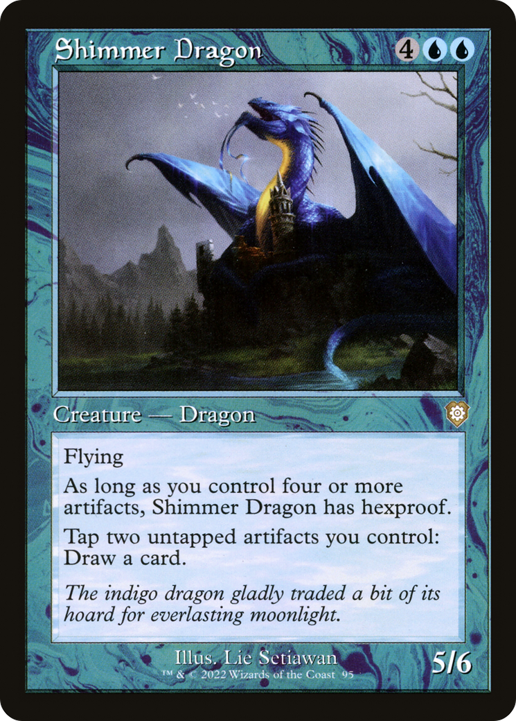 Shimmer Dragon⁣ - Commander: The Brothers' War⁣ (Rare)⁣ [95]