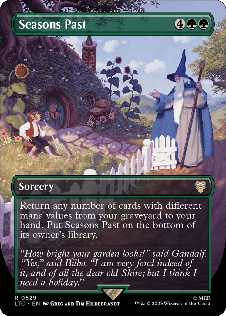 Seasons Past (Borderless) (LTC-529) - Tales of Middle-earth Commander (Borderless)