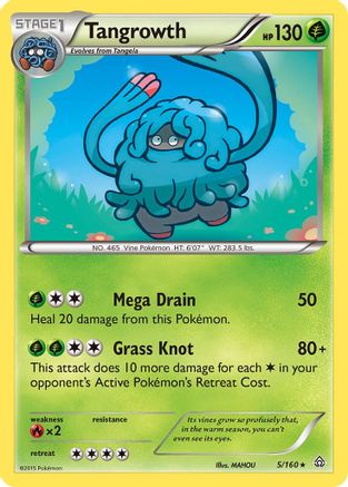 Tangrowth 005  - Reverse Holofoil XY  Primal Clash - Rare