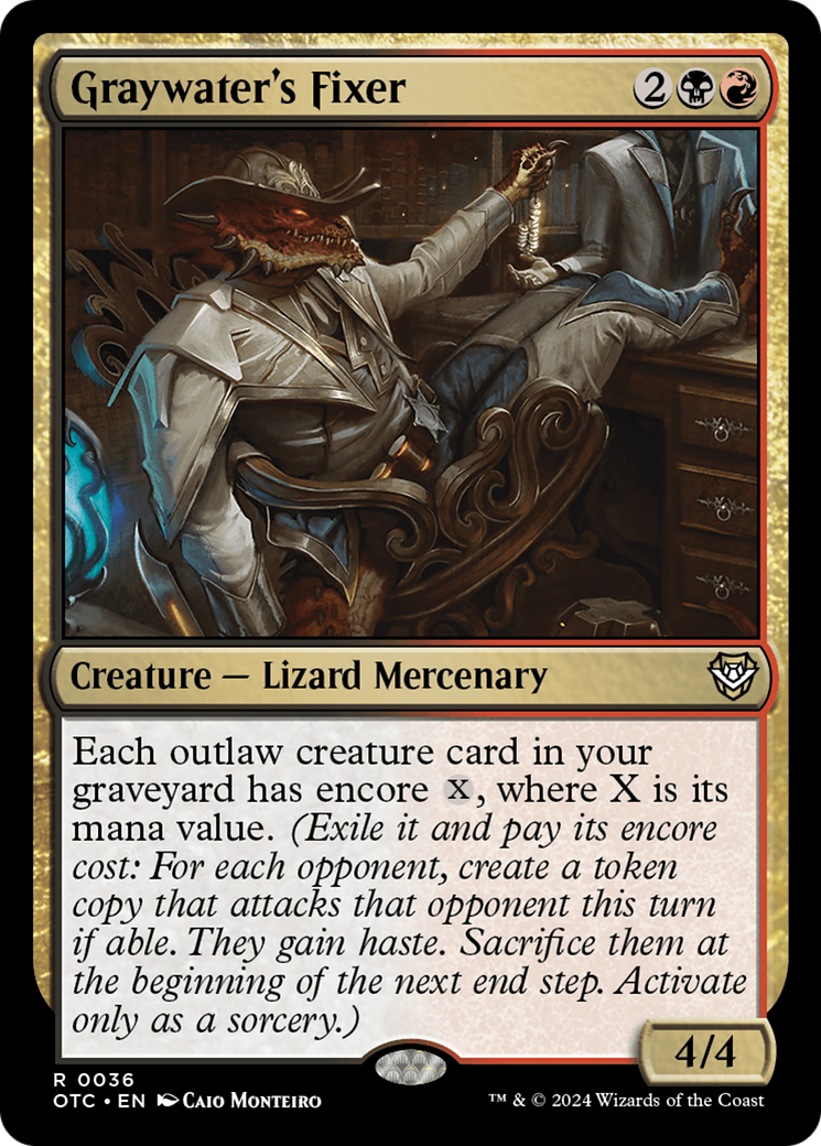 Graywater's Fixer⁣ - Commander: Outlaws of Thunder Junction⁣ (Rare)⁣ [36]