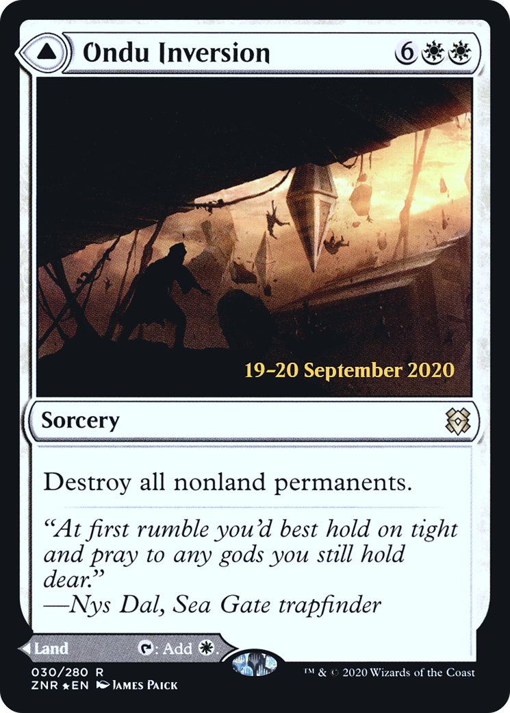 Ondu Inversion (PRE-30S) - Zendikar Rising Promos Foil