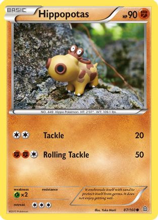 Hippopotas 087/160  XY  Primal Clash - Common
