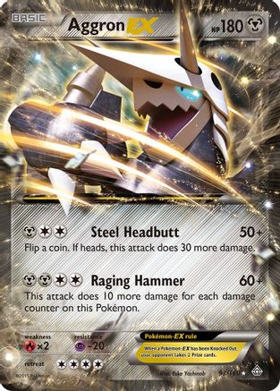 Aggron EX 093/160  - Holofoil XY  Primal Clash - Ultra Rare