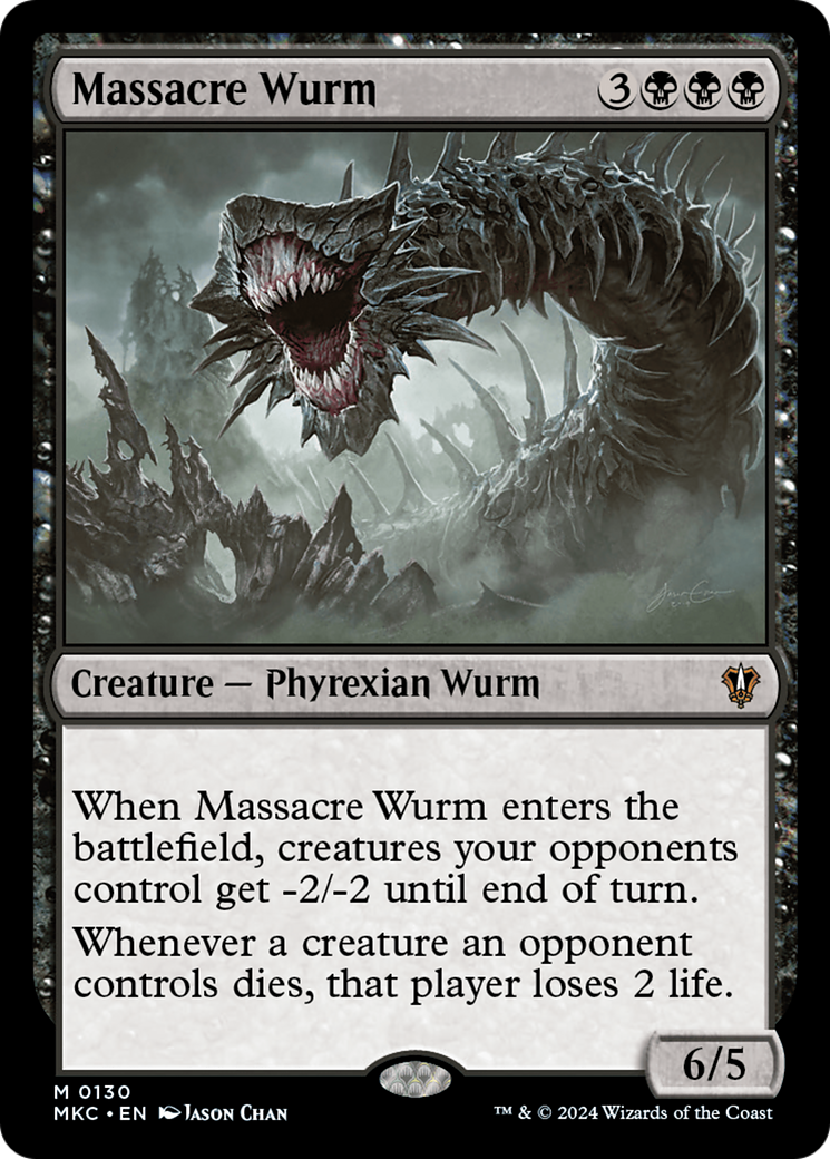 Massacre Wurm⁣ - Commander: Murders at Karlov Manor⁣ (Mythic)⁣ [130]