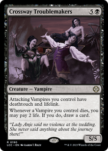 Crossway Troublemakers⁣ - Commander: The Lost Caverns of Ixalan⁣ (Rare)⁣ [190]
