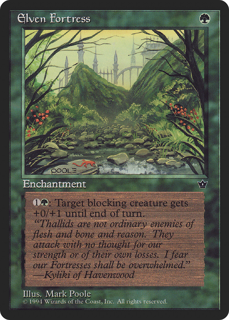 Elven Fortress (Poole) (FEM-65C) - Fallen Empires