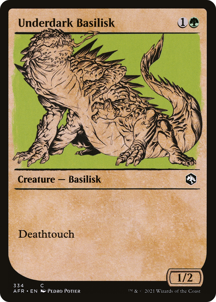 Underdark Basilisk (Showcase) (AFR-334) - Adventures in the Forgotten Realms: (Showcase)