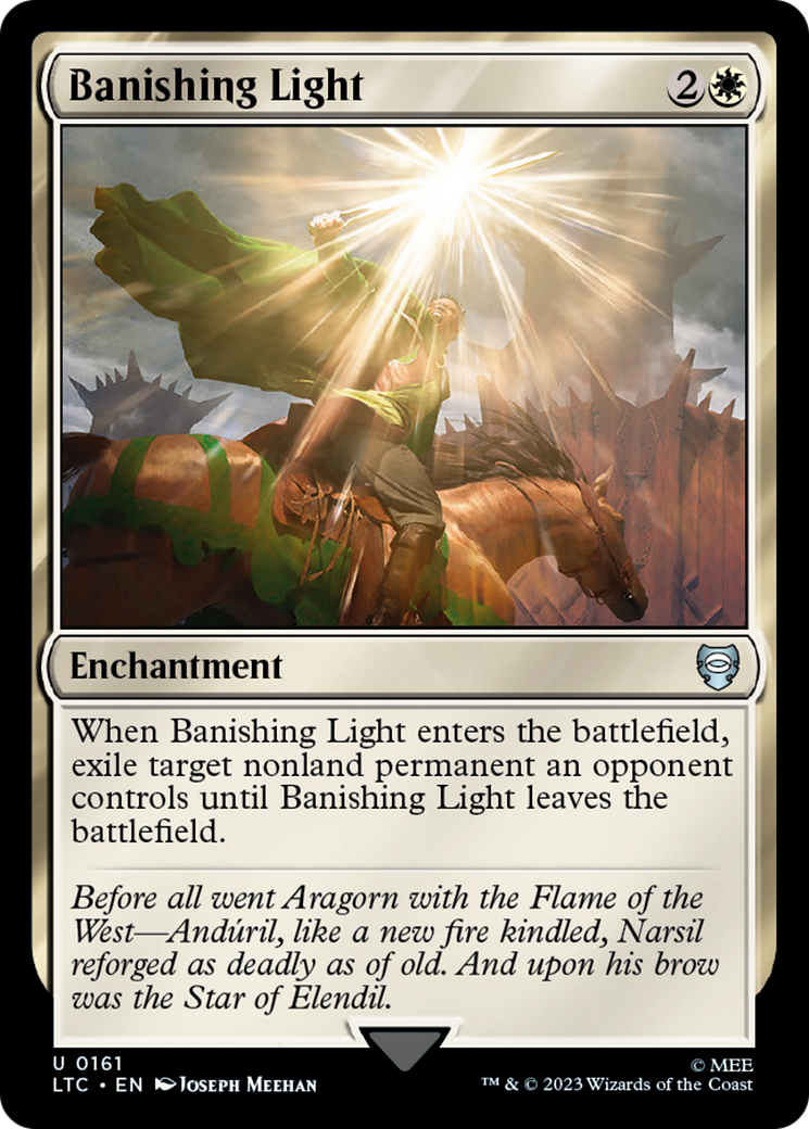 Banishing Light⁣ - Commander: The Lord of the Rings: Tales of Middle-earth⁣ (Uncommon)⁣ [161]