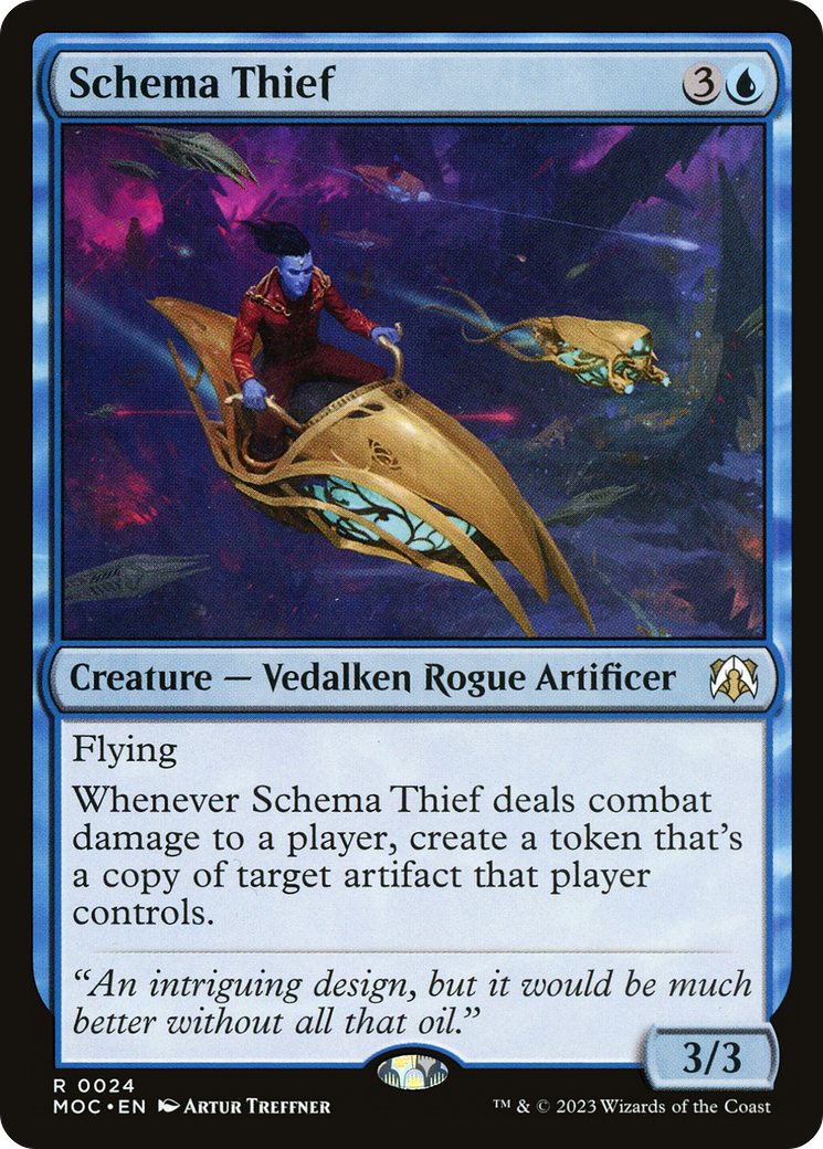 Schema Thief⁣ - Commander: March of the Machine⁣ (Rare)⁣ [24]