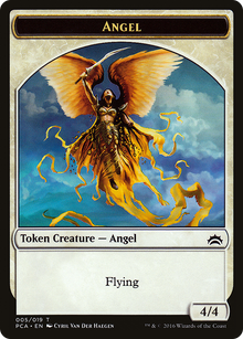 Angel // Saproling Double-sided Token (PCA-005) - Planechase Anthology Tokens