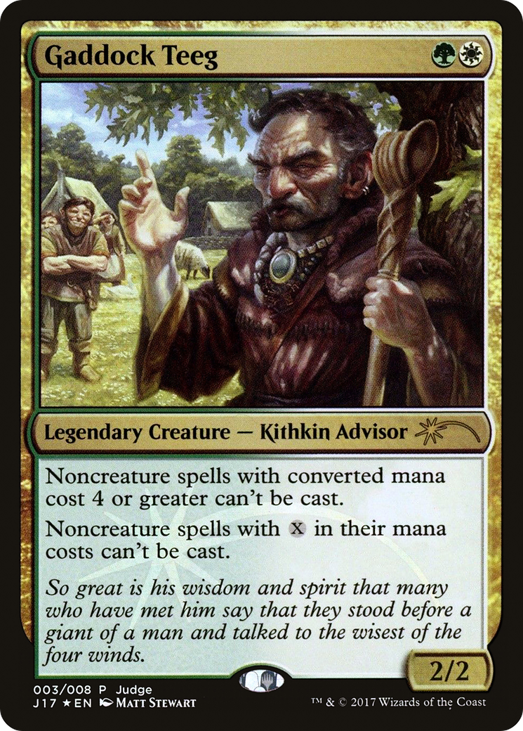 Gaddock Teeg (JDG-003) - Judge Gift Cards 2017 Foil