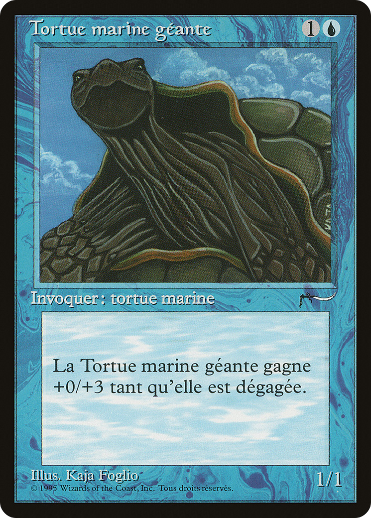 Giant Tortoise (French) - "Tortue marine geante" (REN-034) - Renaissance