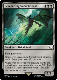 Screeching Scorchbeast⁣ - Universes Beyond: Fallout⁣ (Rare)⁣ [49]