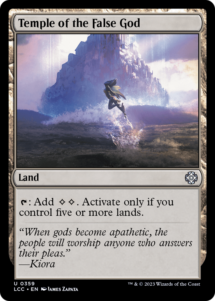Temple of the False God⁣ - Commander: The Lost Caverns of Ixalan⁣ (Uncommon)⁣ [359]