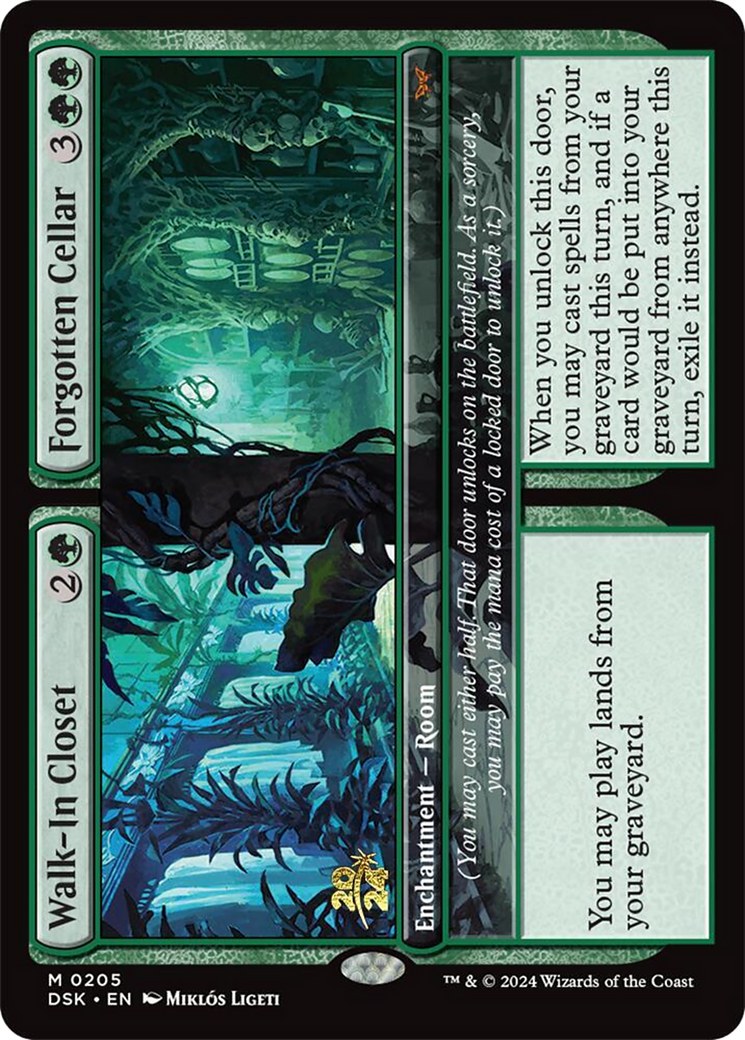 Walk-In Closet // Forgotten Cellar (PRE-205S) - Duskmourn: House of Horror Promos Foil