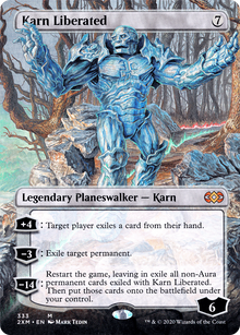 Karn Liberated (Borderless) (2XM-333) - Double Masters (Borderless) Foil